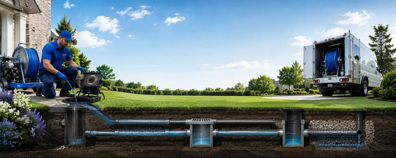 Outdoor drain cleaning information for Lisbon, ND